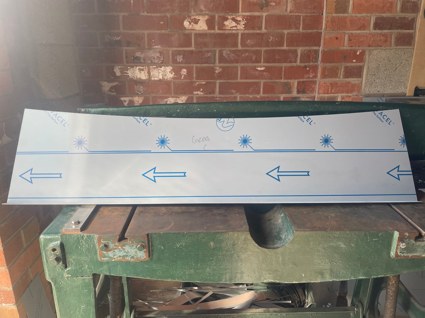 Corsa C Nameboard - Aluminium