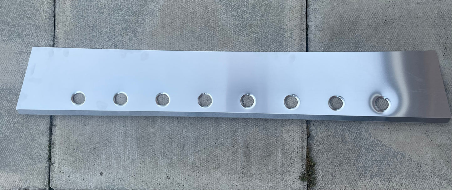 Corsa C Tailgate Visor - Aluminium - with swaged holes