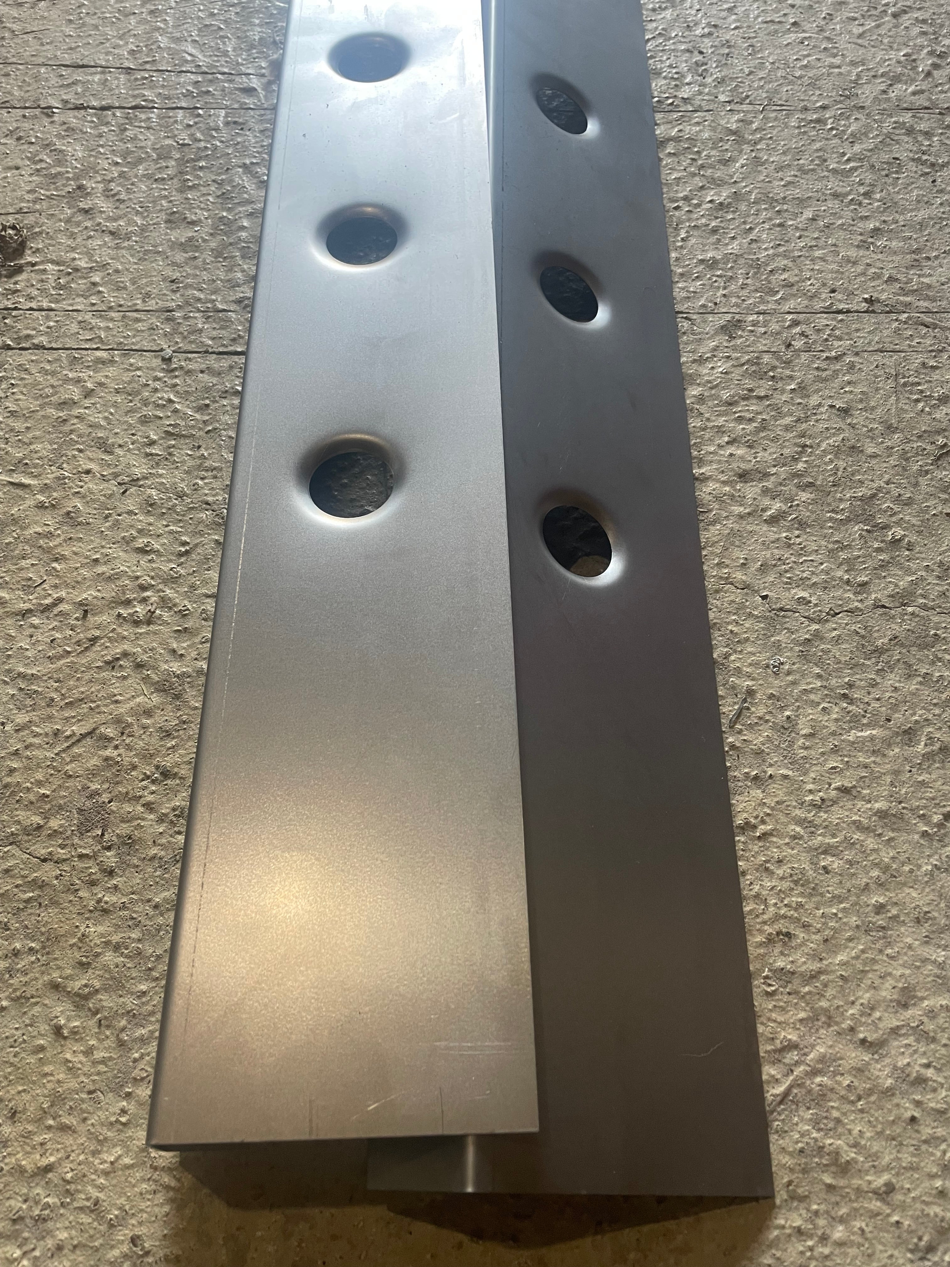 A Racer Panel Pair of Side Skirts - two sets of swaged holes – Shinn Racing Panels Store